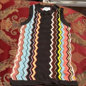 Kids Zigzag Pattern Sleeveless Top